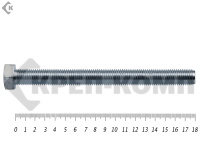 Болт полная резьба, цинк DIN933 16х180 пр.8,8 (25кг/88)