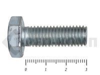 Болты DIN 931, с неполной резьбой, цинк, 10х 30 мм пр.8.8 (25 кг/848)