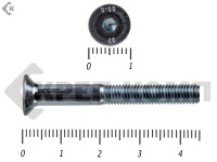 Винт потайной с внутр. шестигр., неполная резьба, цинк DIN 7991 5х45 пр.8.8 Фасовка МОСКРЕП(200шт)