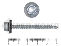 Саморез кровельный цинк, с шайбой EPDM, 4,8х51 К КРЕП-КОМП (2000шт)