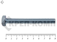 Болт полная резьба, цинк DIN933 6х 90 пр.8,8 (25кг/1404)