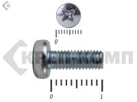 Винт полуцилиндрическая головка,цинк DIN7985 5х 10 Фасовка (700шт)