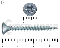 Саморез белый цинк POZY 4х35 (80шт)