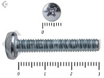 Винт полуцилиндрическая головка,цинк DIN7985 4х30 (5000шт) – фото
