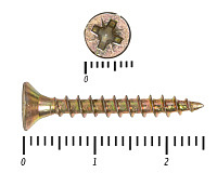 Саморез желтый цинк POZY 3,5х25 (15000шт)